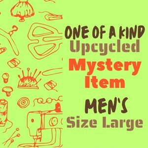 Mystery Box One of a Kind Upcycled Item Men’s SIZE Large Unique 1 of 1 eco
